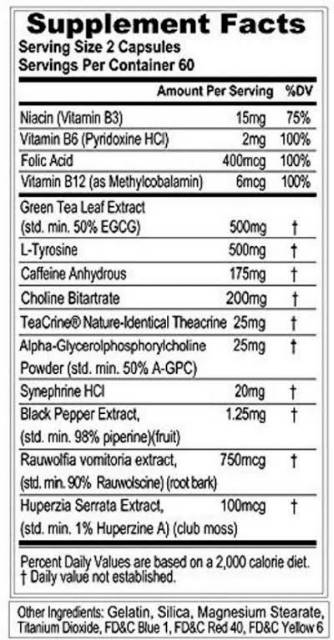 EVL TRANSFORM 120 capsule caps fat burner pembakar lemak