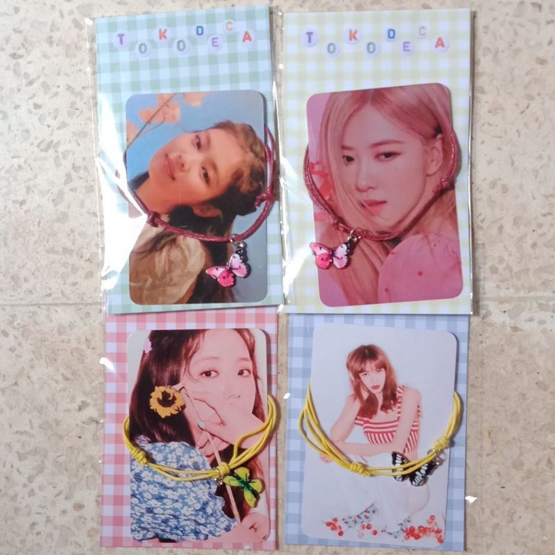 ✨ Blackpink Butterfly Bracelet Keychain Gelang Gantungan Kunci Kupu Kupu Lisa Rose Jisoo Jennie ✨