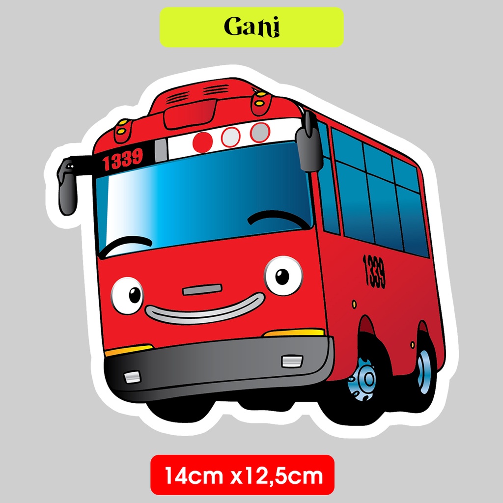

Stiker Gani Bis Merah Tayo The Little Bus Sticker Vinyl Satuan Anti Air Lucu Untuk Dinding Kamar Anak