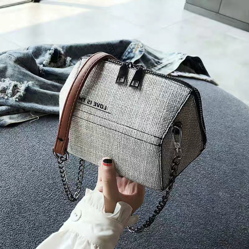 tas impor wanita fashion selempang baru lucu sling bag cewek murah tali rantai