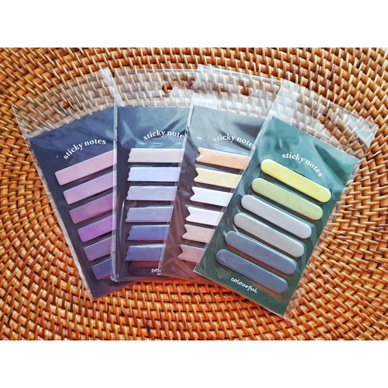 

[DUMBLE] STICKY NOTE 6 X 20 PCS/LOT AESTHETIC JOURNAL CLASSIC MEMO PAD