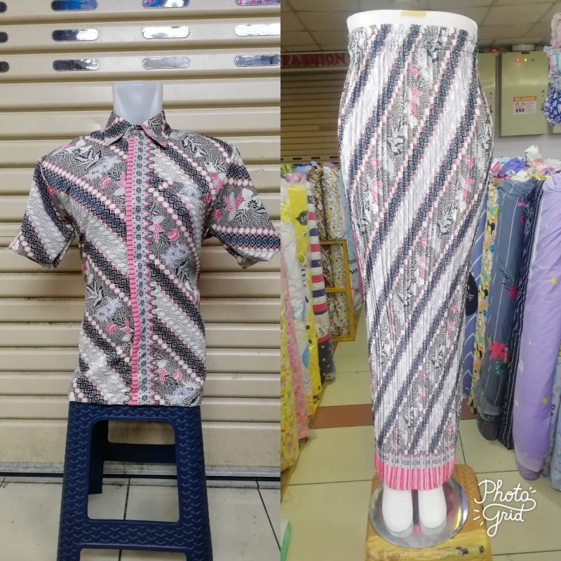 Realpic Cople Rok dan Kemeja Original Butik