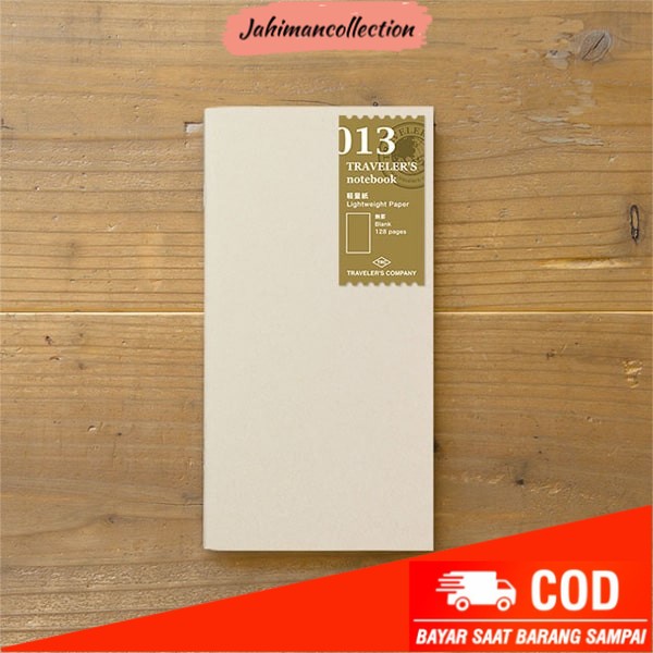 

✨ BISA COD ✨ Midori Traveler's Notebook Refill 013 - Lightweight Regular Size