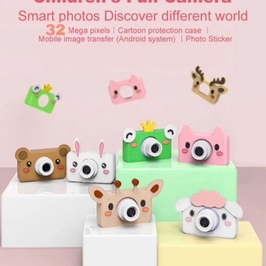 Kamera Anak Lucu bisa foto beneran dengan kualitas kamera 32 Mega Pixel Camera animal kids