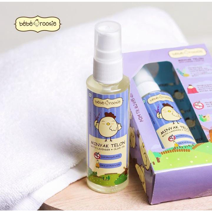 BEBE ROOSIE MINYAK TELON  WITH LAVENDER+OLIVE OIL/minyak telon