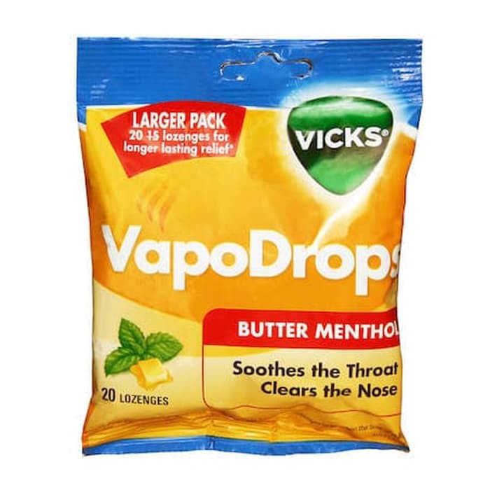 

#HANDCARRY Vicks Vapodrops Butter Menthol 20s - UFOHCR0894