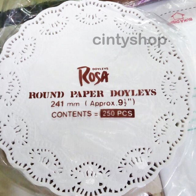 Paper doilies 9,5” rosa