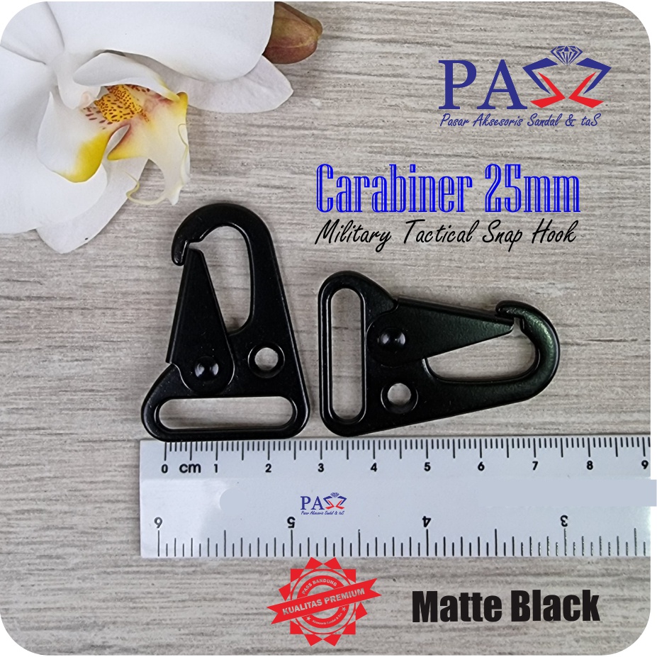 Pengait Kew-Kew Carabiner 25mm Matte Black(Import)