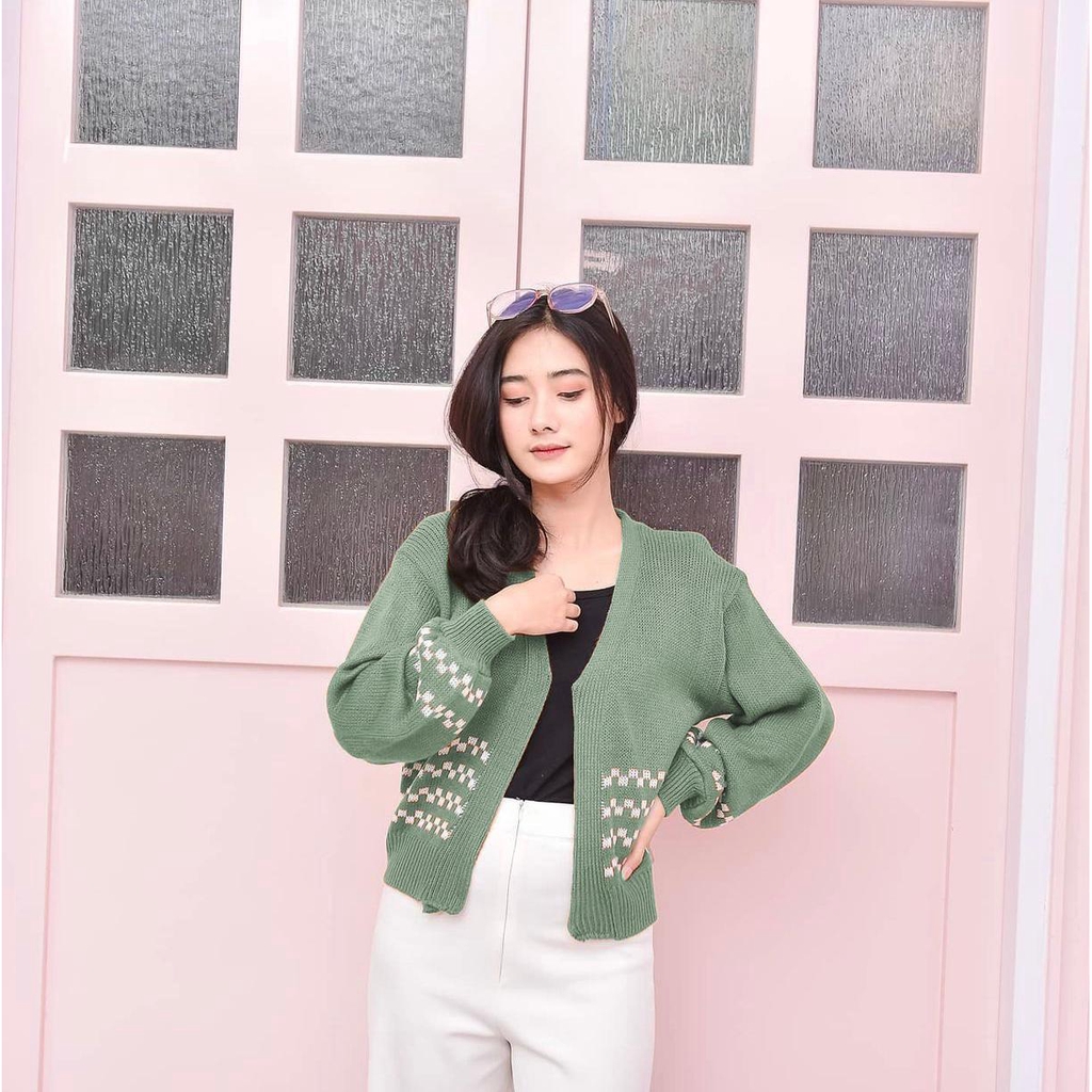 ZAHRA - SHIRA CROP Cardy / Crop Cardy / Cardigan Crop / Cardigan Rajut / Cardigan wanita