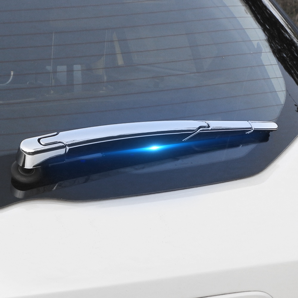 Stiker Wiper Kaca Belakang Mobil Bahan ABS Chrome Untuk Nissan Kicks 2017-2021