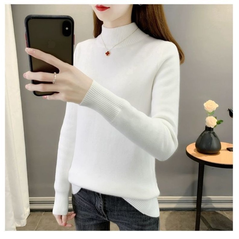 SWEATER VALERIE - SWEATER RAJUT TURTLENECK THERMAL TEBAL WINTER MUSIM DINGIN