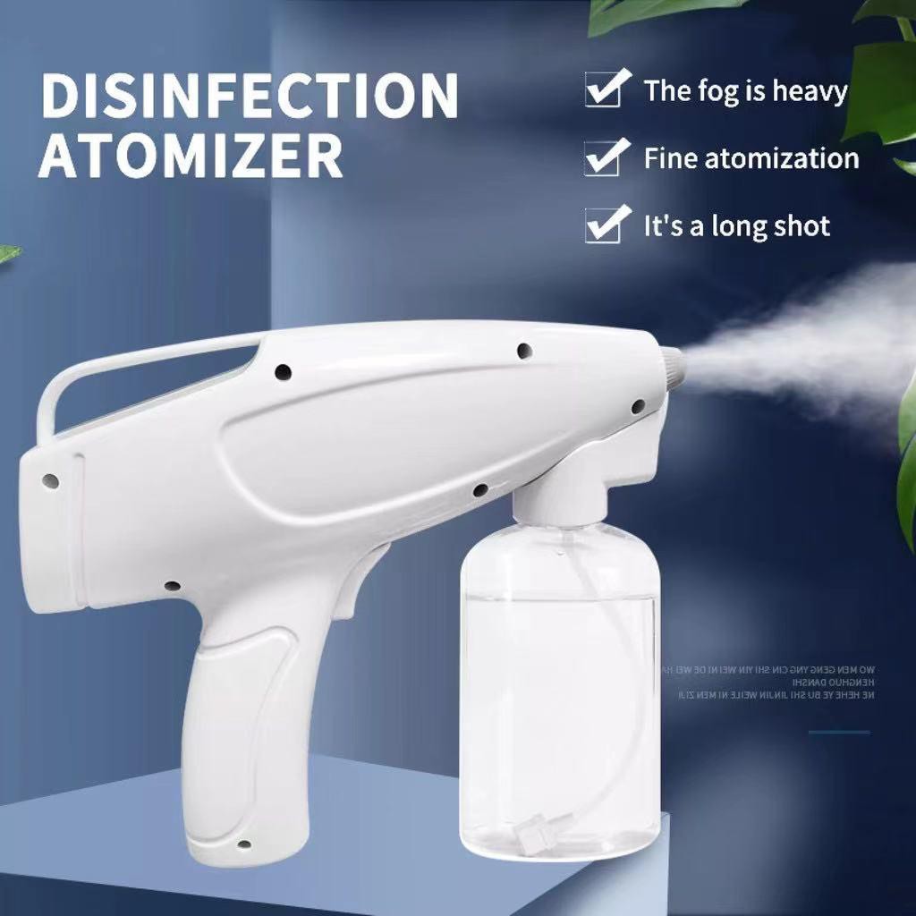 Nano Spray Gun Disinfektan YJ-02 Wireless Portable Disinfectant Sprayer Fogging UV Alat Semprot