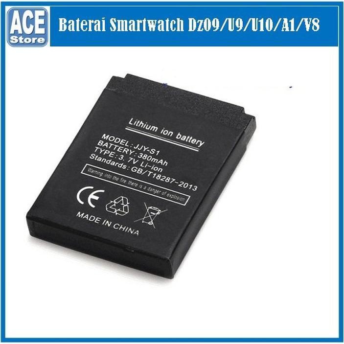 Baterai Batre Batere Cadangan Li Ion Jam Tangan Pintar Dz09 U9 A1 U10 V8 380 Mah Smartwatch Battery Shopee Indonesia