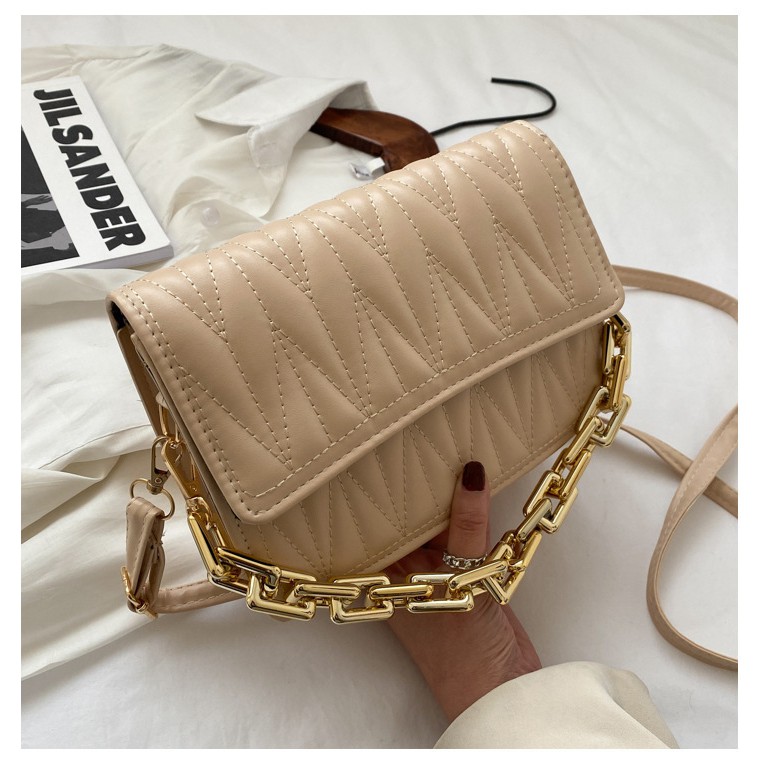 BJ31371 - BLACK/BROWN/KHAKI/PINK/WHITE - TAS SLEMPANG TALI RANTAI SALE IMPORT TAS WANITA FASHION IMPORT MODIS ELEGAN TERMURAH TERLARIS TERBARU BAGSTORE JAKARTA TAS BATAM LT1371