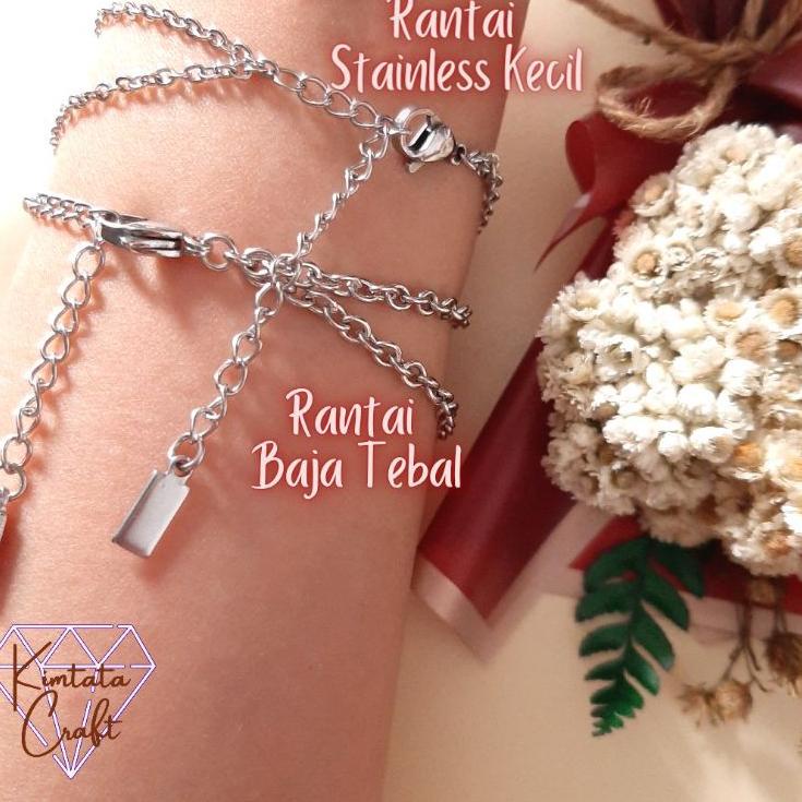 [SKU : RKNDL] Gelang Rantai Taehyung V BTS (Baja + Stainless Anti Karat)