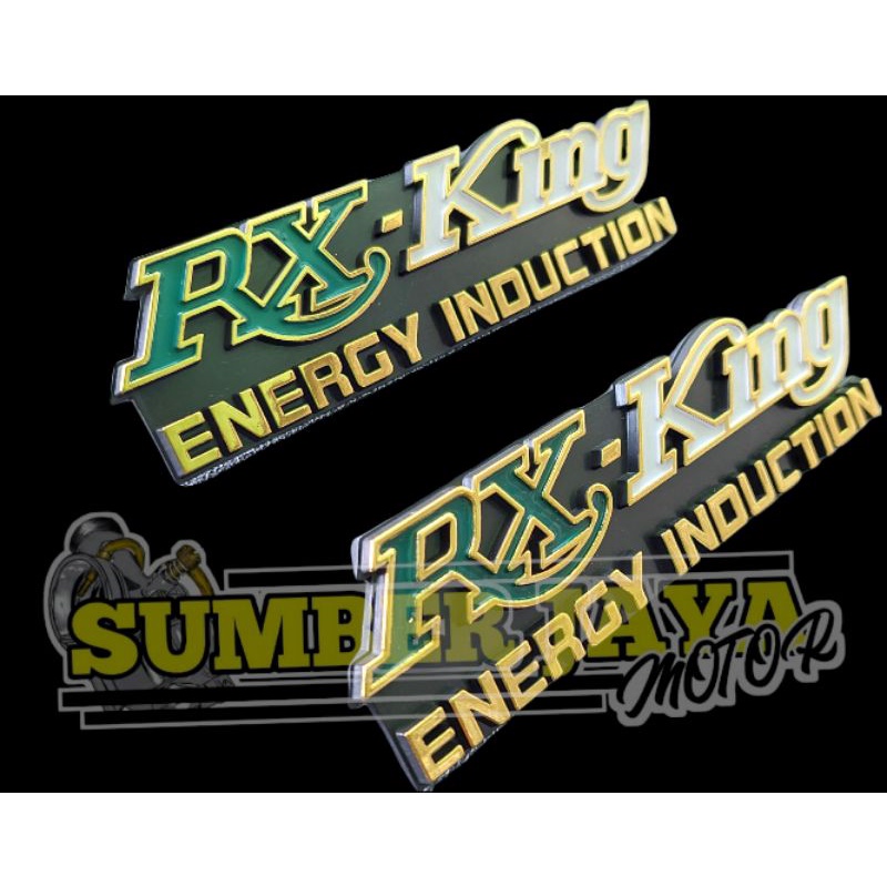 Emblem Box aki rx king rxk rxking kiri kanan energy induction Hijau