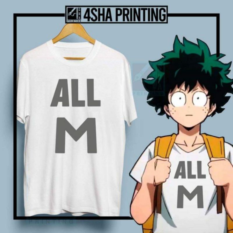 Baju Kaos Anime Boku No Hero deku all m cosplay