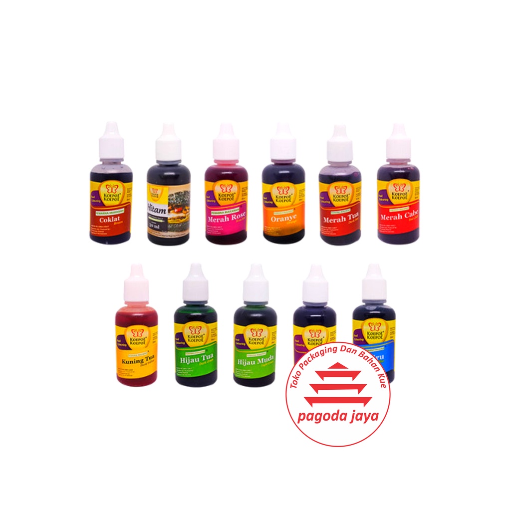 

KUPU-KUPU Koepoe Koepoe Pewarna Makanan 30ml/ Kupu-Kupu Pewarna Makanan 30 ml