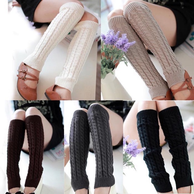IMPORT Leg Warmer Penghangat Kaki rajut wool winter musim dingin