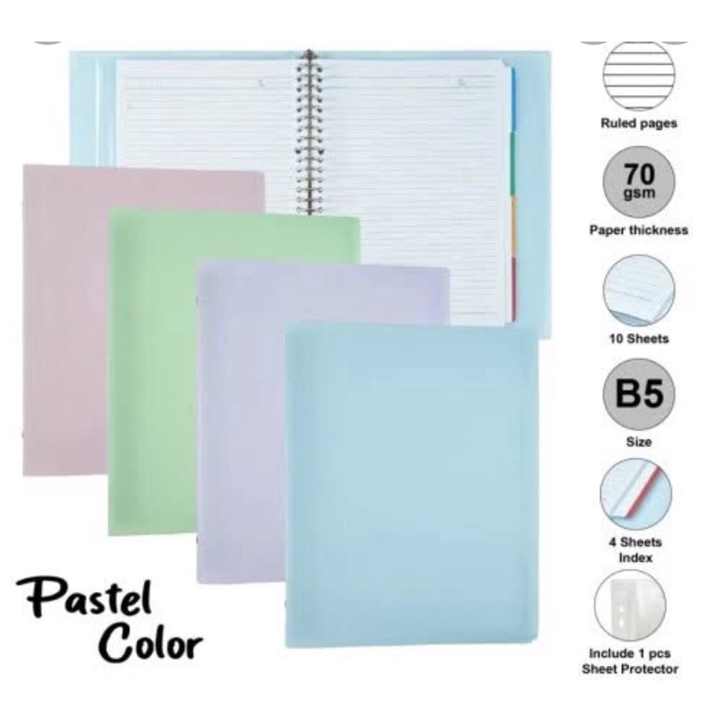 

Binder mhpt B5 A5 Joyko Pastel