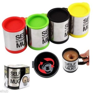 gelas mug self stirring new / gelas aduk ajaib/ gelas aduk sendiri ori