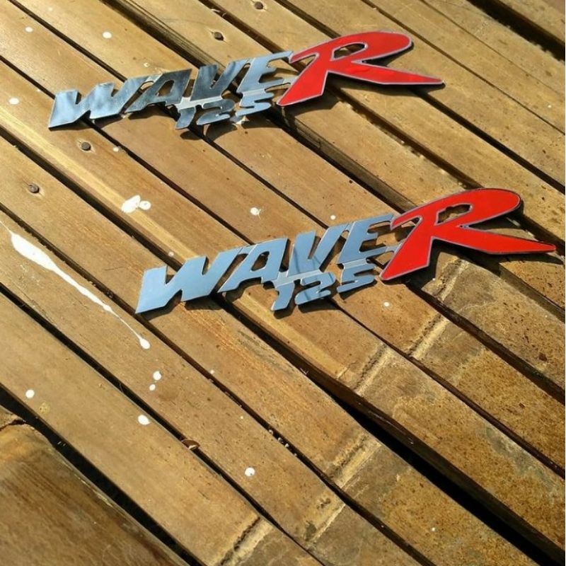 Emblem Motor Wave 125R R Custom