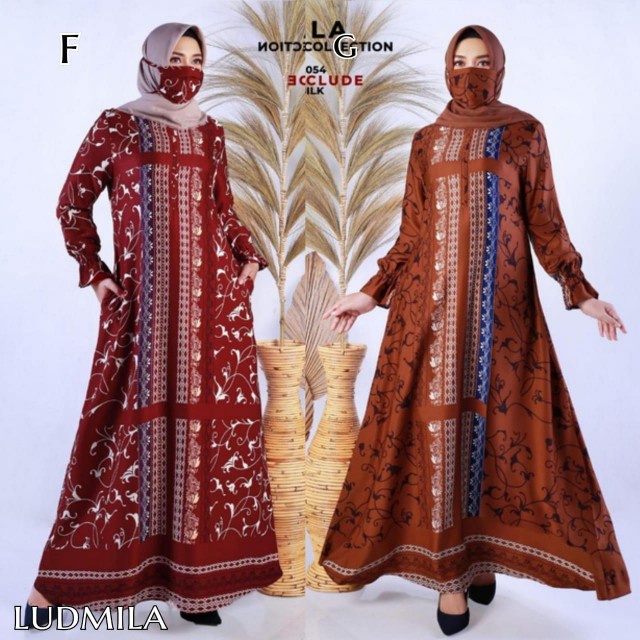 LUDMILA by BALIMO COLLECTION (Gamis syari, gamis pesta, gamis set, dress pesta, gamis simple, gamis 