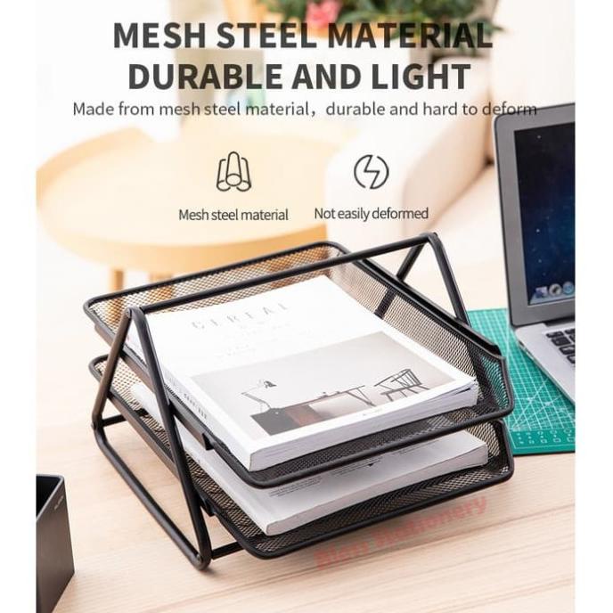

Office & Stationery | Document Organizer | Deli Rak Dokumen 2 Susun / Rak File / Rak Kertas / File Tray (E9183) | Best Seller