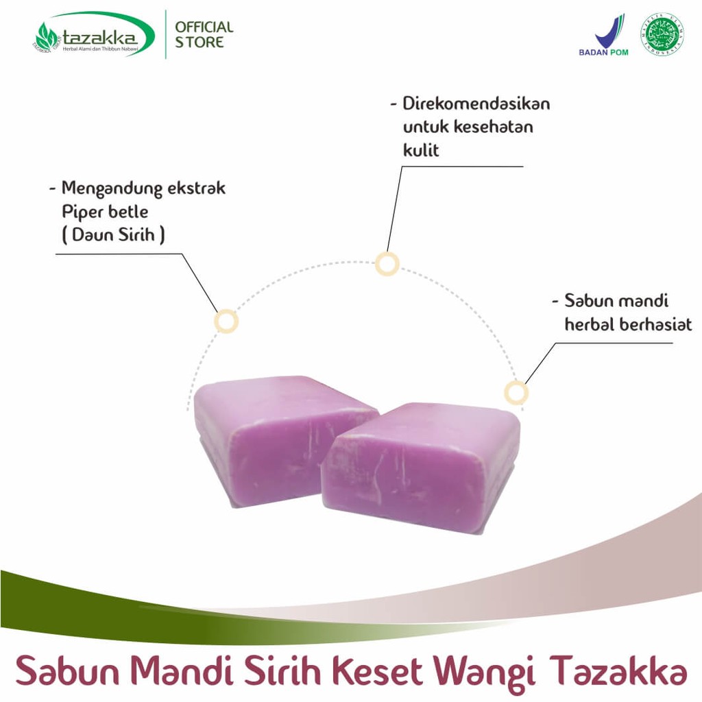 Sabun Sirih Kewanitaan Halal ORIGINAL Herbal Tazakka BPOM Keset Wangi