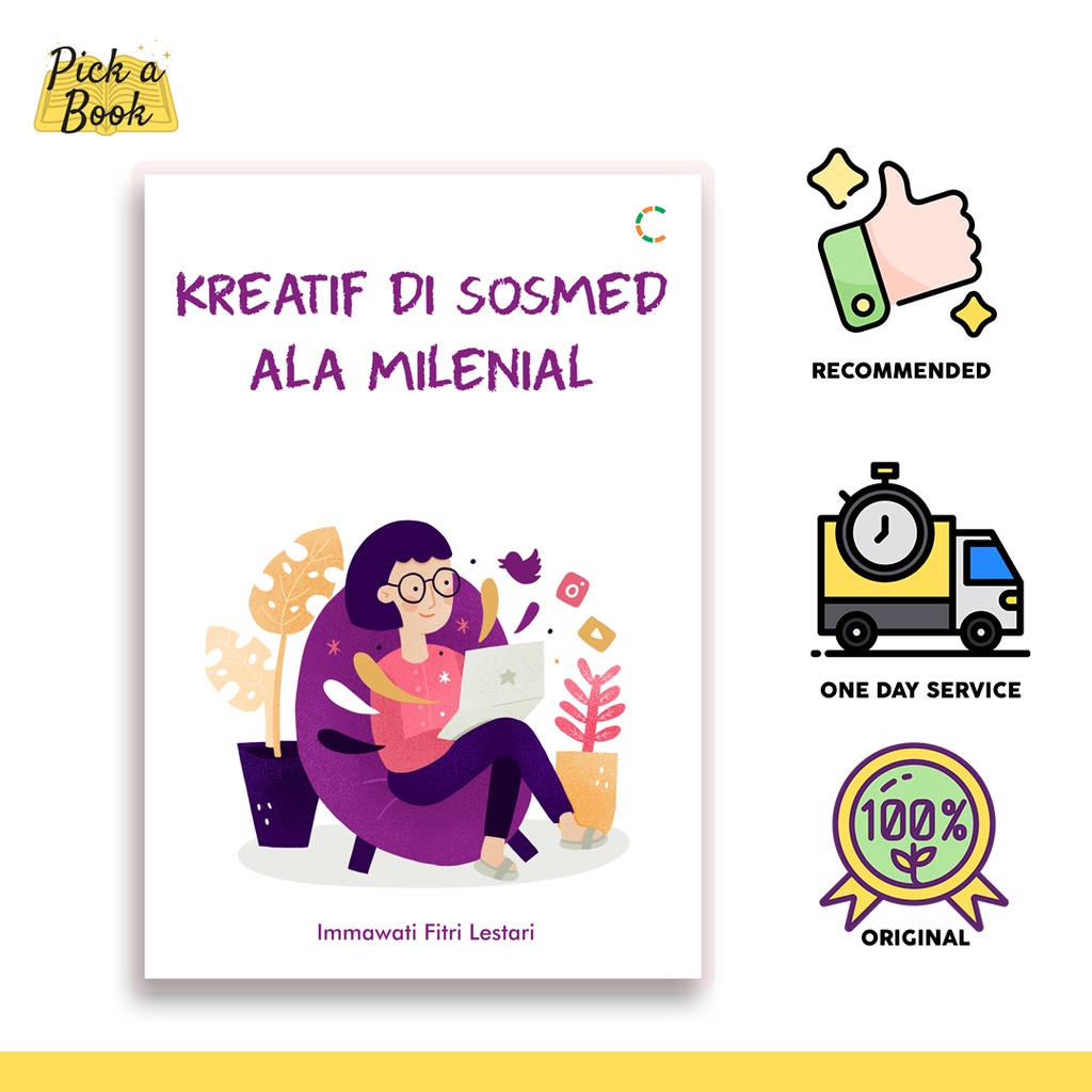 

Buku Motivasi / Pengembangan Diri : Kreatif di Sosmed ala Milenial