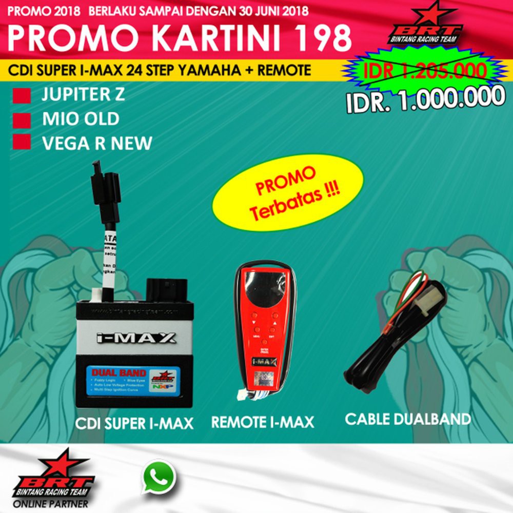 Promo CDI BRT Imax Super 24 Step Jupiter Z Vega R New Mio bac 32