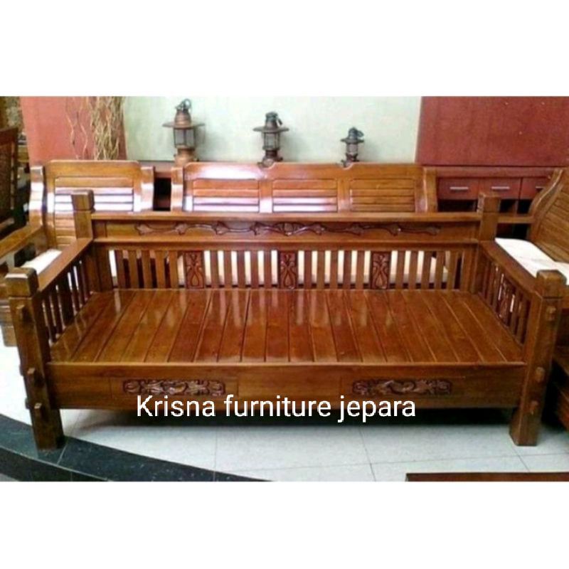 BALE BALE JATI BANGKU JATI TUA/MEUBEL JEPARA FURNITURE JEPARA