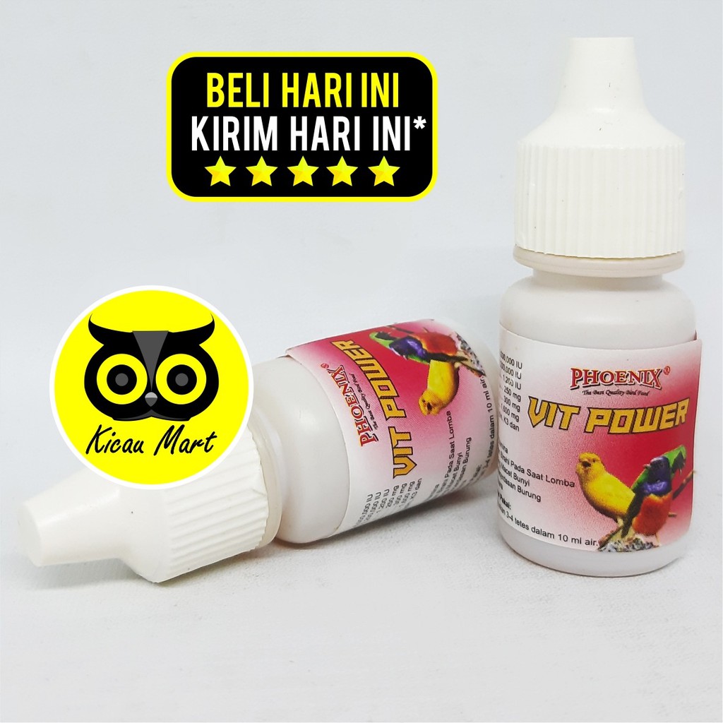 VITAMIN OBAT BURUNG BURUNG KENARI CUCAK MURAI VIT POWER PHOENIX PENAMBAH BIRAHI POWER GACOR VVTPWPH