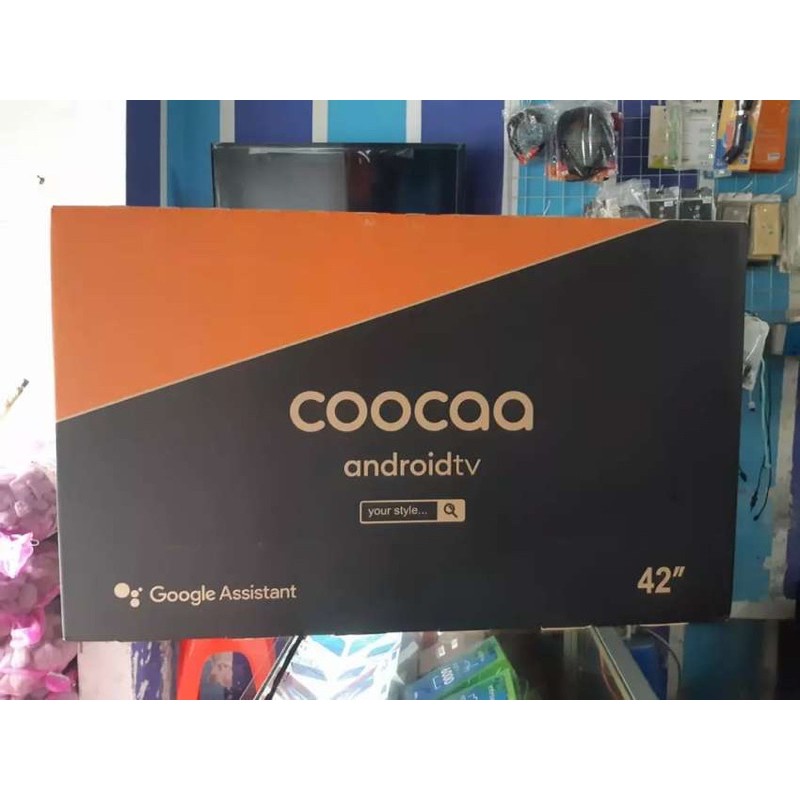 COOCAA LED TV 42 inch 42S3G SMART ANDROID 9 FHD WIFI NETFLIX New 2020 plus Breket