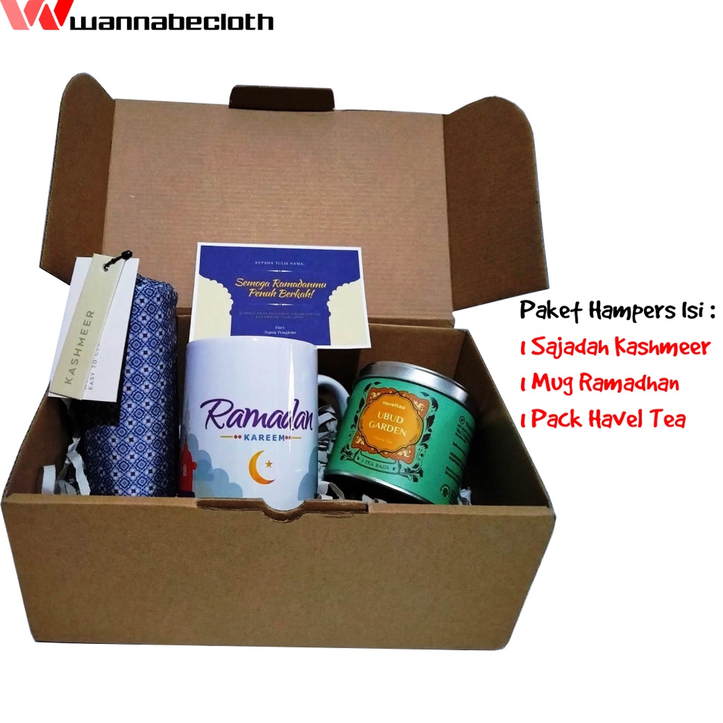 

Hampers Ramadhan Ramadan Paket Mug Ramadhan Sajadah Kashmeer Haveltea