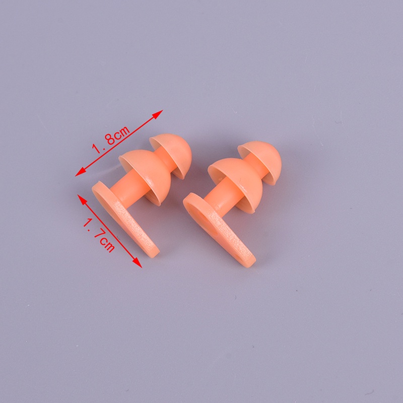 &lt; E2id &amp; &gt; 1 Pasang Earplugs Bahan Silikon Anti Air