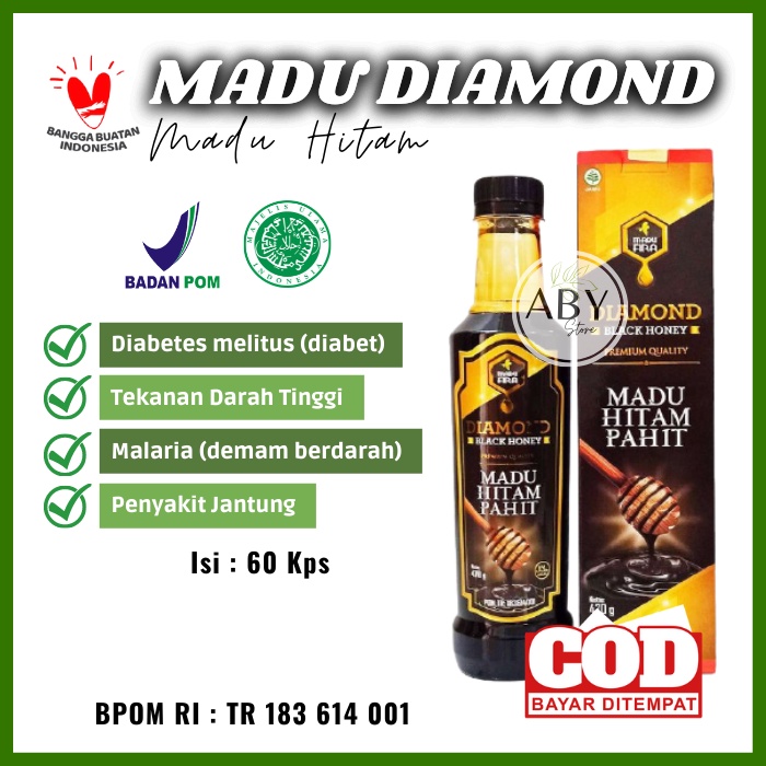 

Madu Hitam Pahit Diamond Black Honey Madu Fira 470g Obat Serbaguna