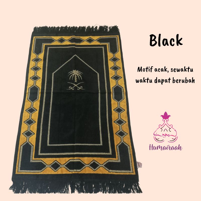 Sajadah Besar Jumbo Turki Tebal Bludru Ringan Oleh Oleh Haji Umroh ukuran dewasa 70x110cm