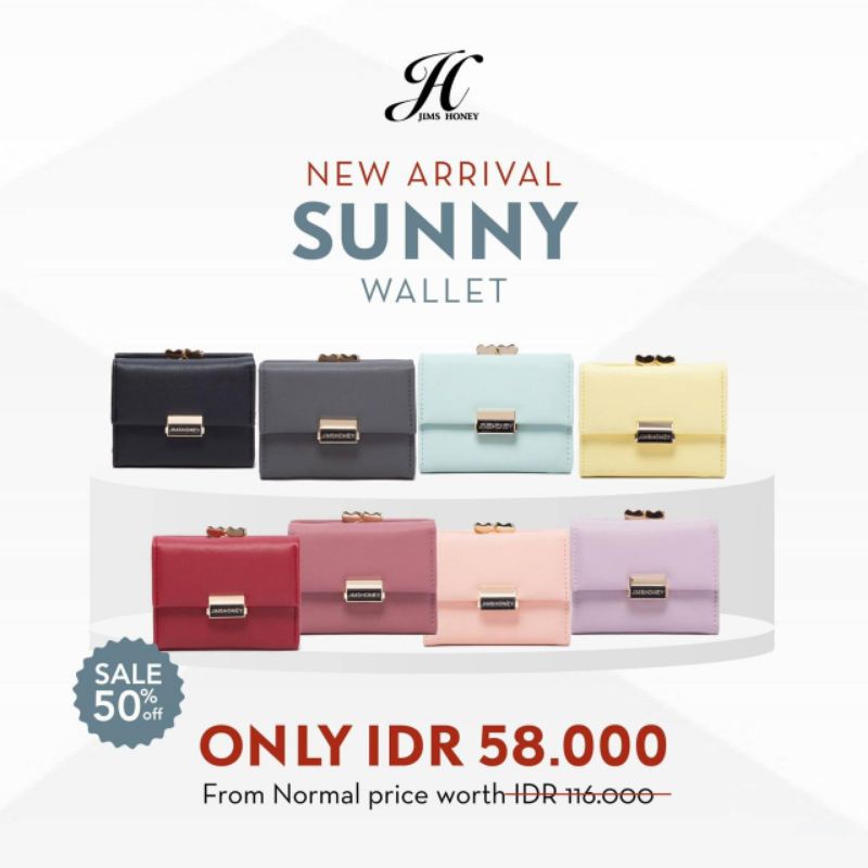 Sunny Wallet / Sunny Plus Dompet Lipat Jims Honey