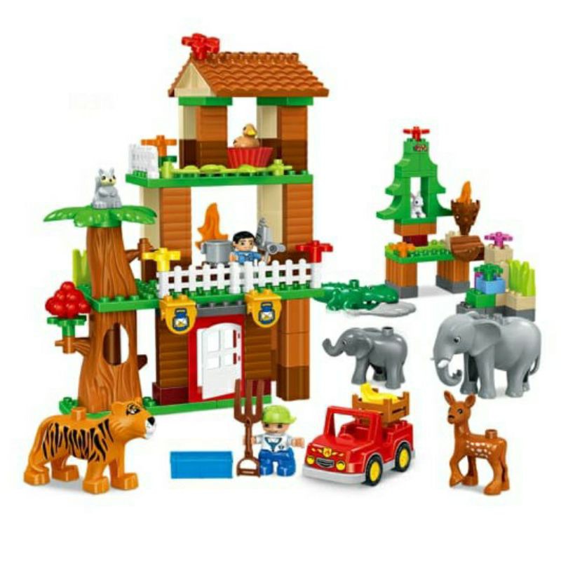 Block besar Gorock 1034 138pc Tree House Animal