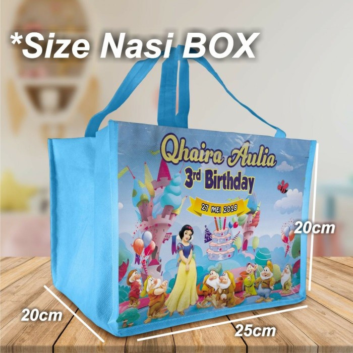 

TAS GOODIE BAG CUSTOM SOUVENIR ULANGTAHUN ANAK / AQIQAH / SYUKURAN ANAK FREE DESAIN