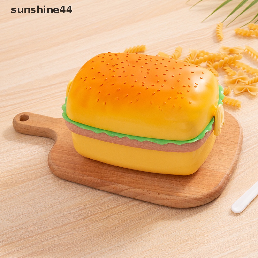 Sunshine Kotak Bekal Bento Bentuk Hamburger Kreatif Untuk Anak
