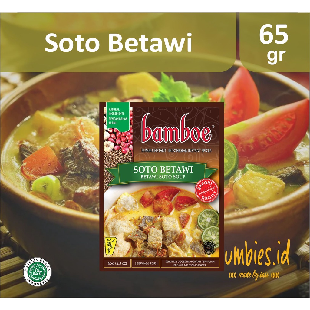 

Bumbu Bamboe Soto Betawi | Spice Mix for Betawi Soto Soup | Bumbu Instant