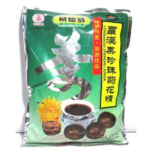 

tradisional-minuman- lo han kuo zhenzhu juhua 10 sachet - lohankuo - luo han guo -minuman-