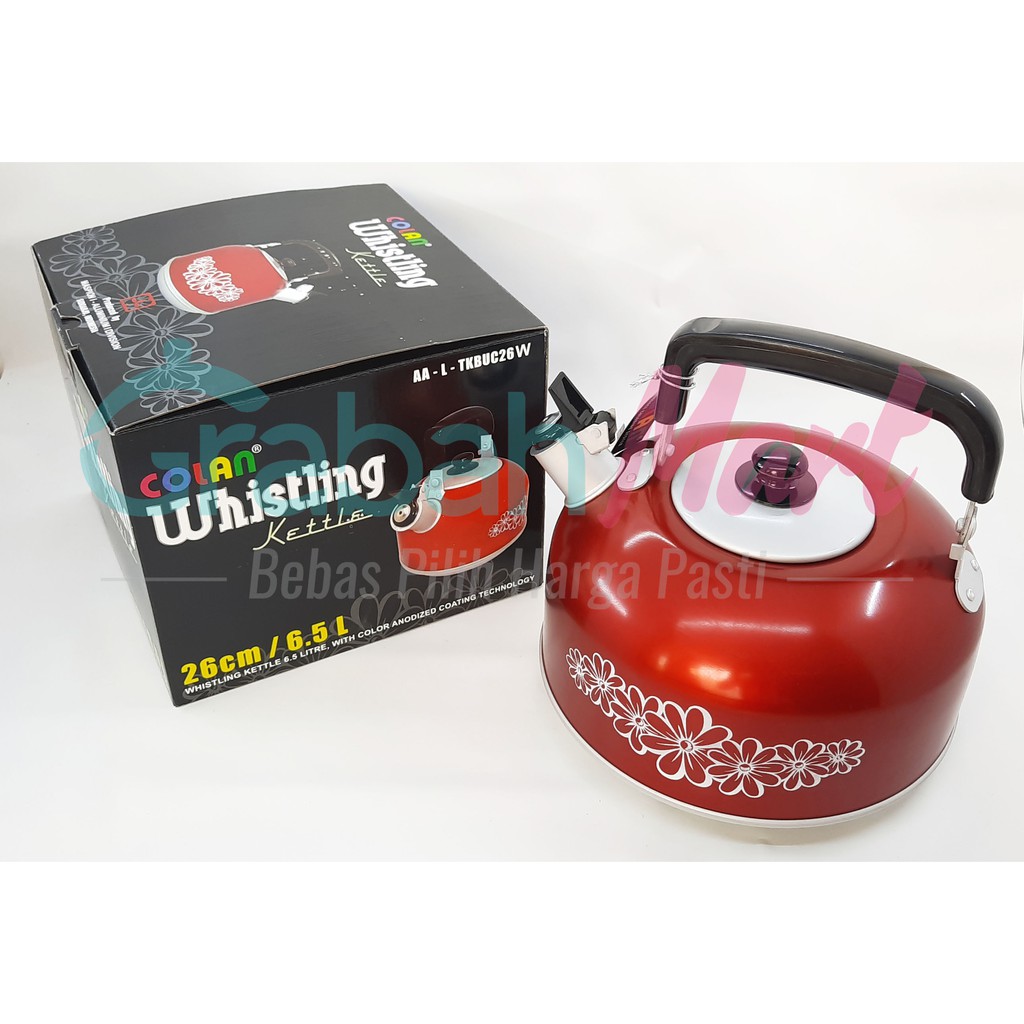 Teko Bunyi Aluminium Maspion Colan Red 26CM 6,5 L