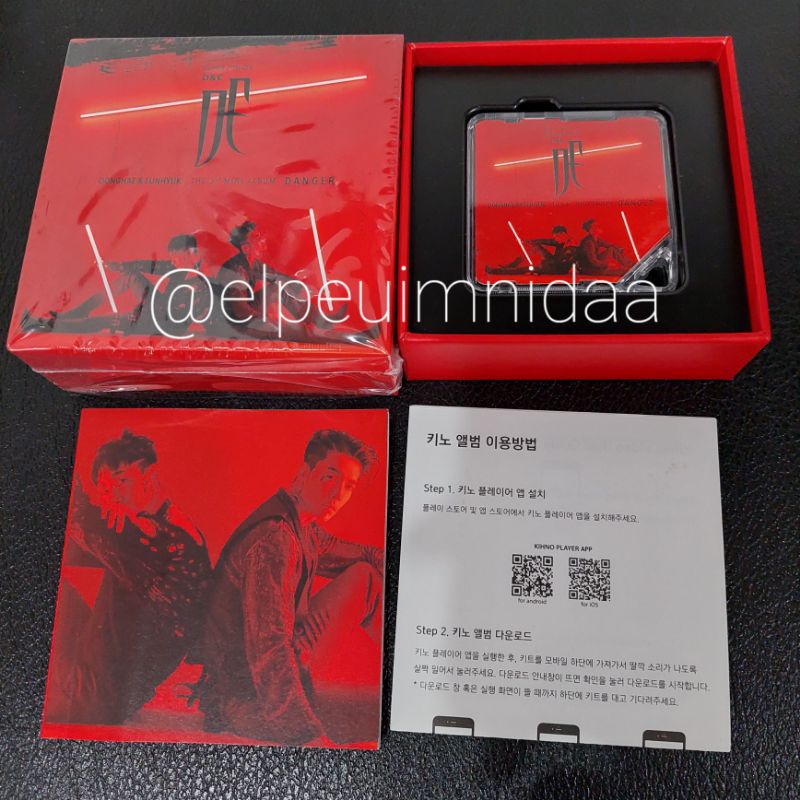 Super Junior Album Kihno Danger Red Version Eunhyuk Donghae PC Photocard
