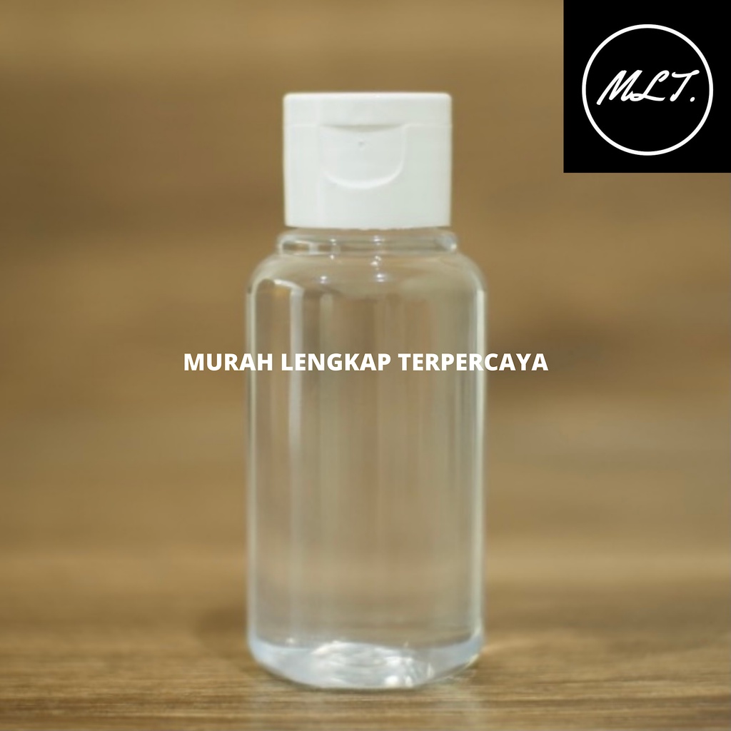 BOTOL 60ML FLIPTOP TUBULAR NATURAL