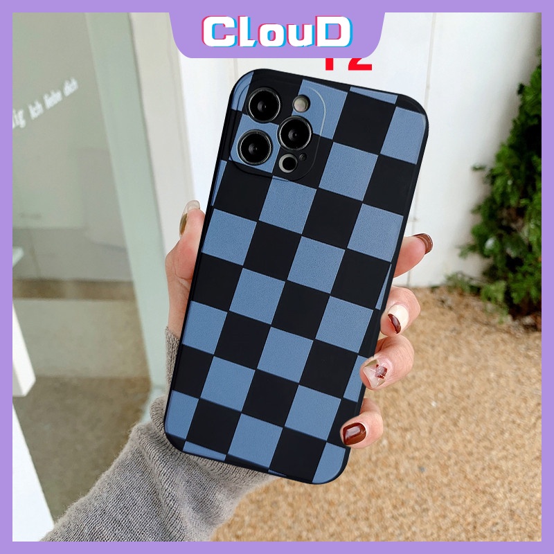 Soft Case Motif Papan Catur Warna Biru Untuk Oppo A96 A57 2022 A36 A52 A76 A72 A11 A12 A33 A53 A54 A15 A16 A92 A95 A12E A74 A94 A11 A19 4F A54 4s A5S