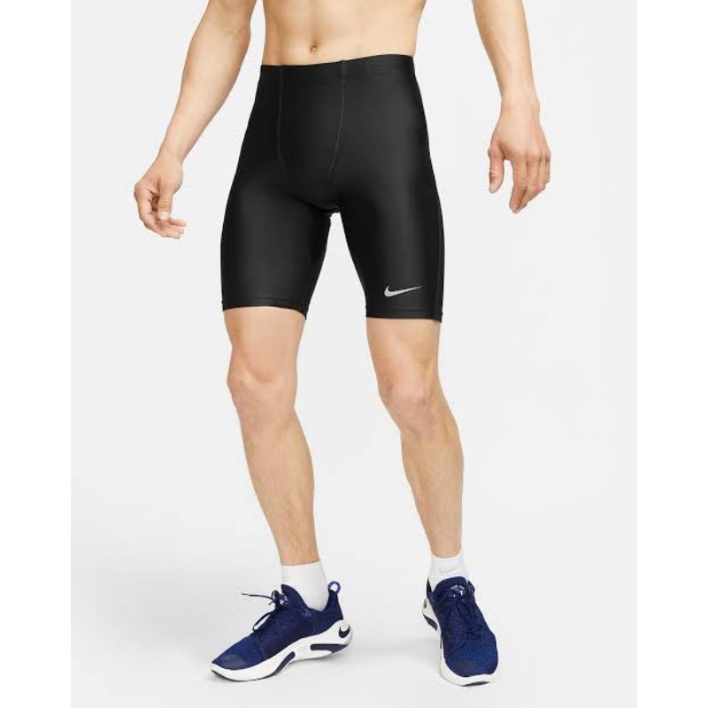 Celana Pendek Legging Pria Logo & Polos Sport GYM - Standard,Big Size