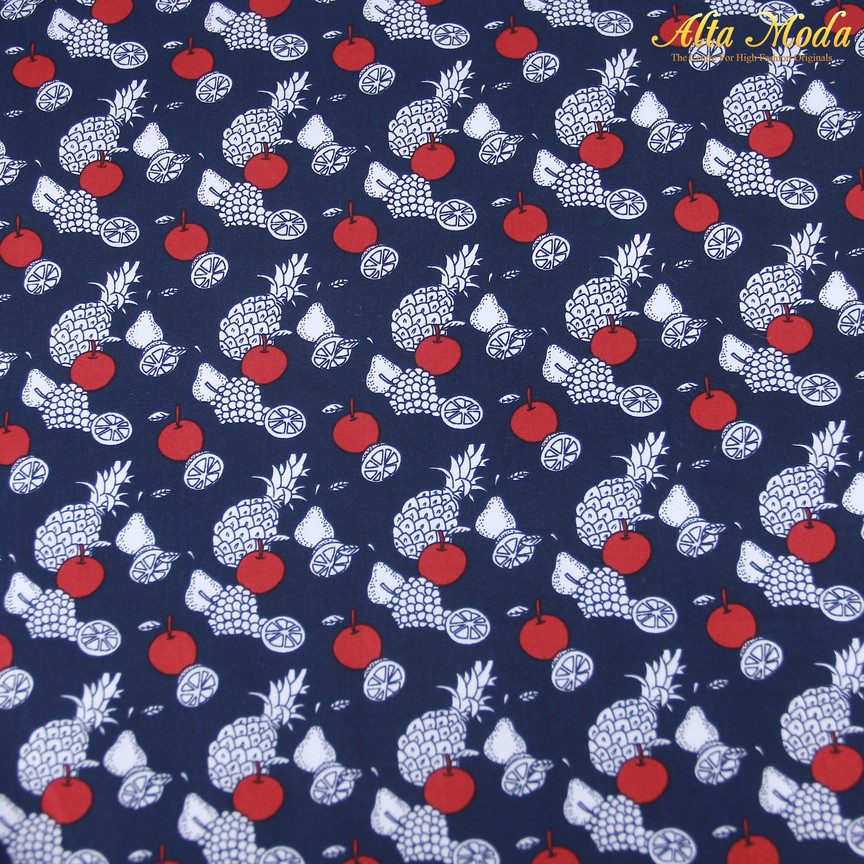 

Alta Moda Katun Shirting Stretch Navy Motif Nanas (1M)